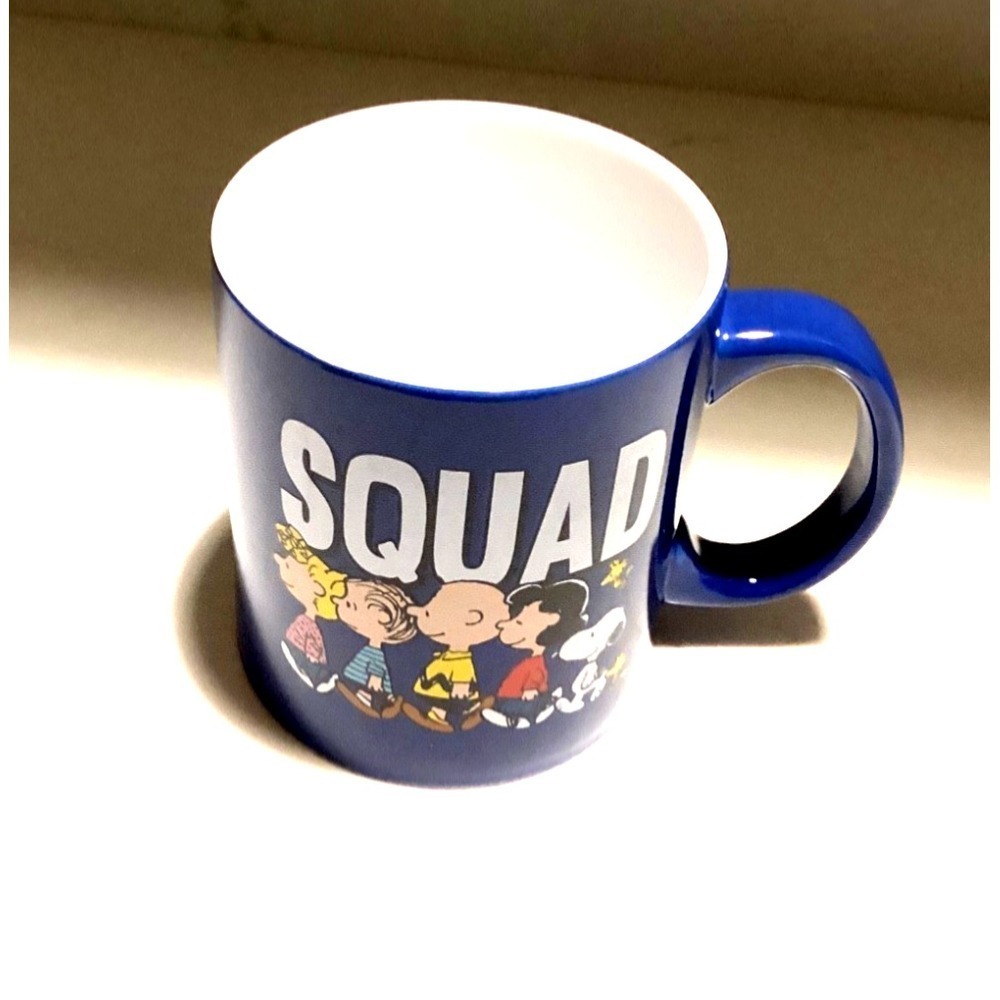 Peanuts SQUAD Mug – Snoopy and Peanuts Gang, 20oz Ceramic Camper Style Mug